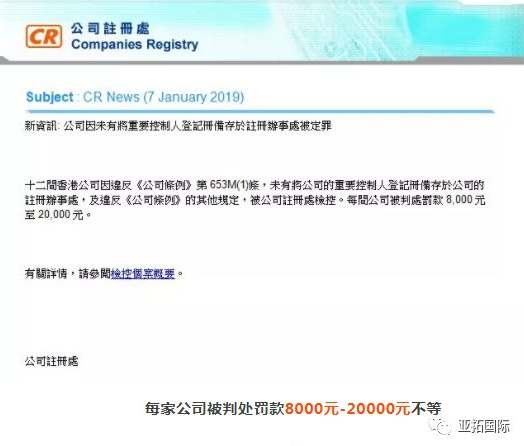 突发！数家香港公司被政府定罪处罚，究其原因竟是未选对秘书公司！